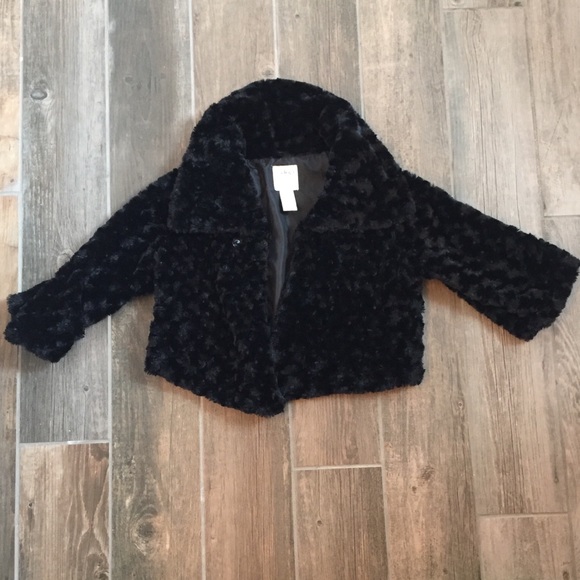 BRITNEY SPEARS Y2K Candies VTG faux fur cropped coat - Picture 1 of 8